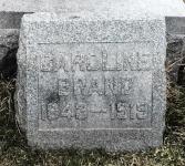 Caroline (Polzin) Brand Grave Marker