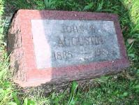 John W. Augustin Grave Marker